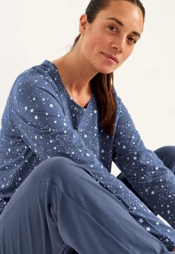 Undertøj|Nat- Og Hyggetøj- To-delt pyjamas Gråblå