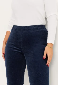Manchester|Treggings-Cellbes of Sweden Treggings i kraftig fløjl Marine