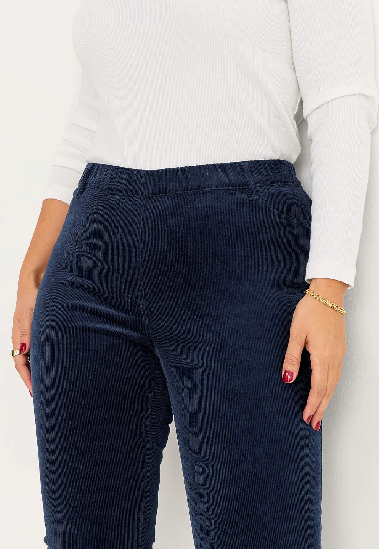 Manchester|Treggings-Cellbes of Sweden Treggings i kraftig fløjl Marine