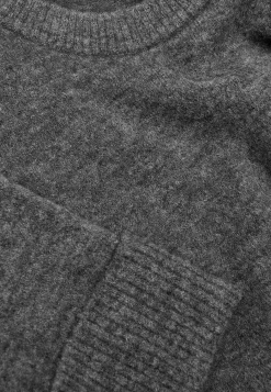 Trøjer|Striktrøjer-Cellbes of Sweden Trøje Premium i mohair- og uldblanding Mørk gråmeleret