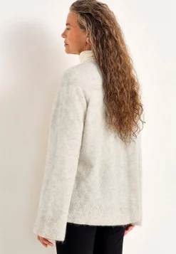 Trøjer|Striktrøjer-Cellbes of Sweden Trøje Premium i mohair- og uldblanding Gråbeige / Meleret