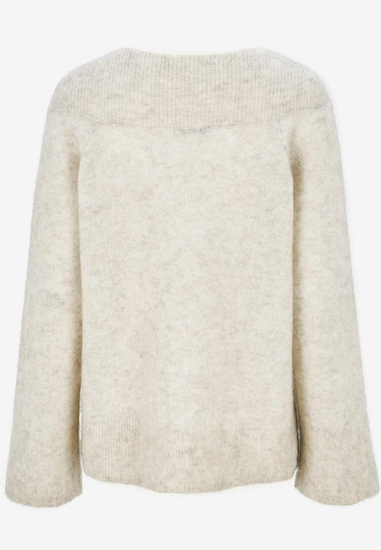 Trøjer|Striktrøjer-Cellbes of Sweden Trøje Premium i mohair- og uldblanding Gråbeige / Meleret