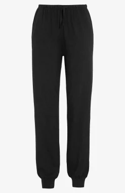Loungebukser|Bukser Og Leggings- Træningsbukser med ribkant Sort