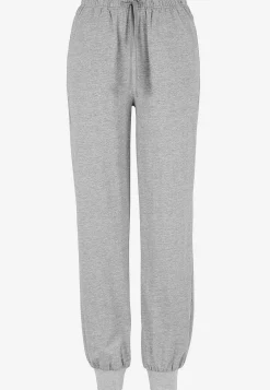 Loungebukser|Bukser Og Leggings-Cellbes of Sweden Træningsbukser med ribkant Mørkegrå / Meleret