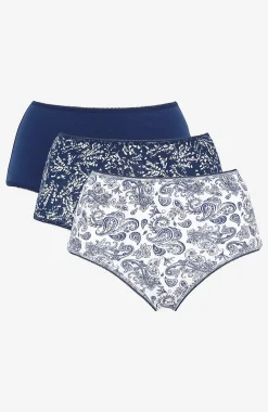 Undertøj|Flerpak Undertøj-Cellbes of Sweden Trusse 3-pack Marine / Hvid