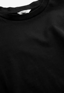 Toppe|T-Shirts-Cellbes of Sweden T-shirt i kraftig bomuldsjersey Sort