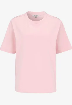 Toppe|T-Shirts- T-shirt i kraftig bomuldsjersey Rosa