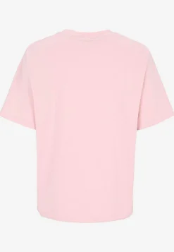 Toppe|T-Shirts- T-shirt i kraftig bomuldsjersey Rosa