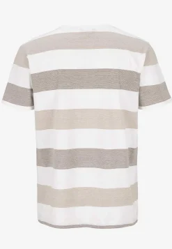 T-Shirts-Cellbes of Sweden T-shirt med brede striber Beige / Stribet