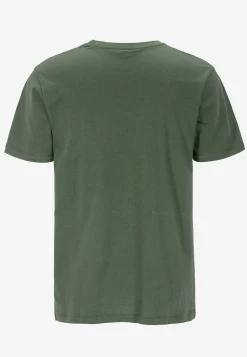 T-Shirts-Cellbes of Sweden T-shirt med en bred stribe Mørkegrøn