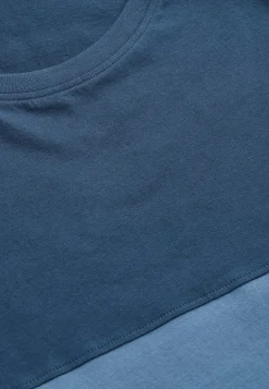 T-Shirts-Cellbes of Sweden T-shirt med en bred stribe Blå