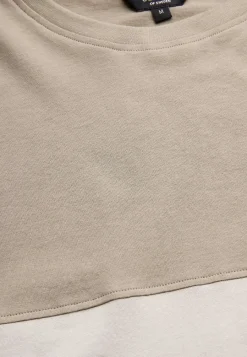 T-Shirts-Cellbes of Sweden T-shirt med en bred stribe Mørk beige