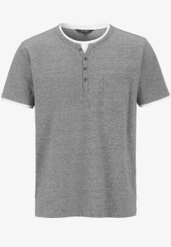 T-Shirts-Cellbes of Sweden T-shirt med knapstolpe Grå / Hvid