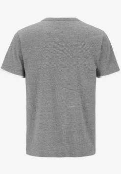 T-Shirts-Cellbes of Sweden T-shirt med knapstolpe Grå / Hvid