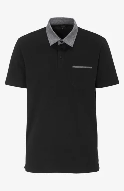 T-Shirts|Poloskjorter-Cellbes of Sweden T-shirt med krave Sort