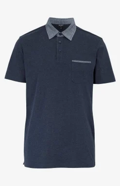 T-Shirts|Poloskjorter- T-shirt med krave Marine