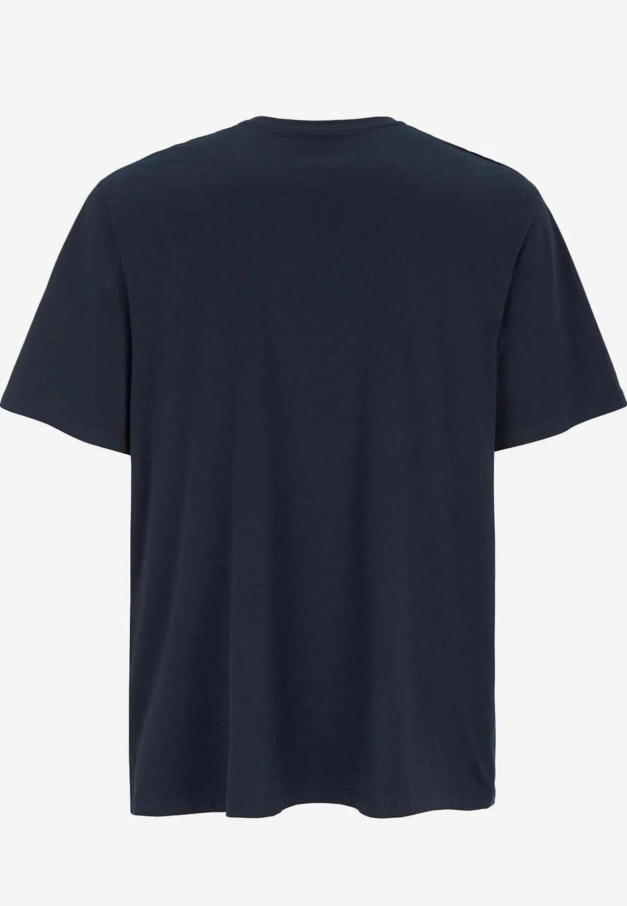 T-Shirts-JACK & JONES PLUS T-shirt med stort tryk ved fronten Marine