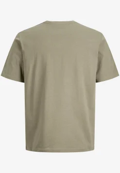 T-Shirts-JACK & JONES PLUS T-shirt med tryk Grøn
