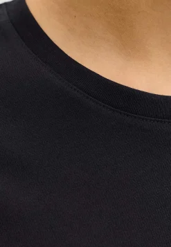 T-Shirts-JACK & JONES PLUS T-shirt med tryk Sort