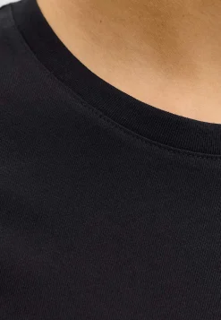 T-Shirts-JACK & JONES PLUS T-shirt med tryk Sort