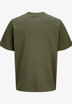 T-Shirts-JACK & JONES T-shirt med tryk Olivengrøn