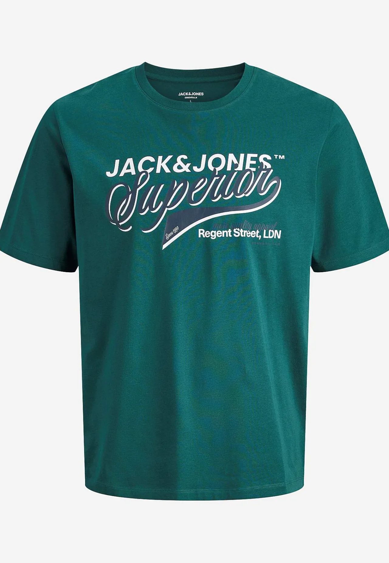 T-Shirts-JACK & JONES T-shirt med tryk Grøn