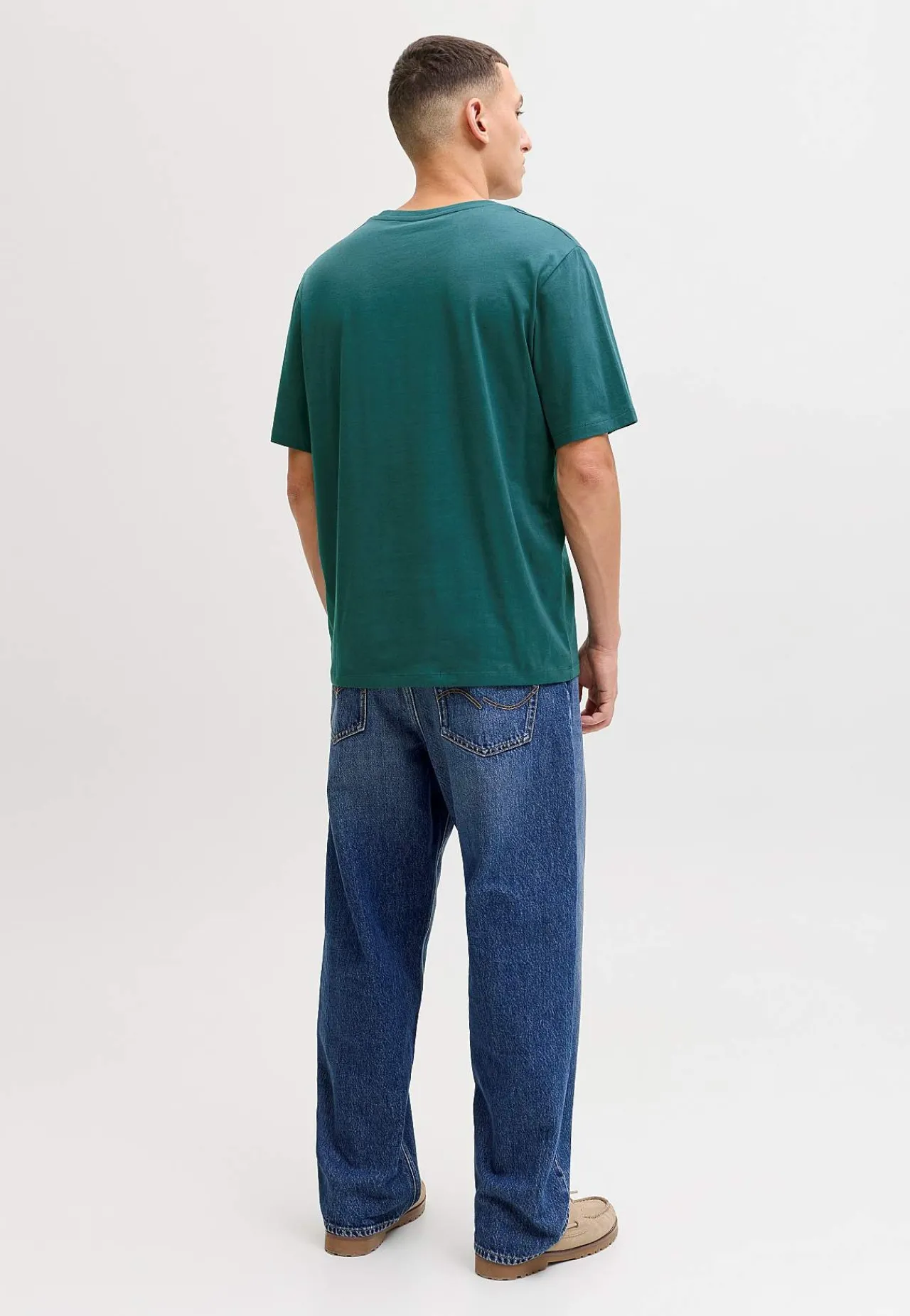 T-Shirts-JACK & JONES T-shirt med tryk Grøn