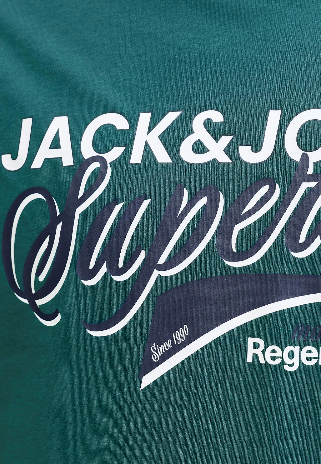 T-Shirts-JACK & JONES T-shirt med tryk Grøn