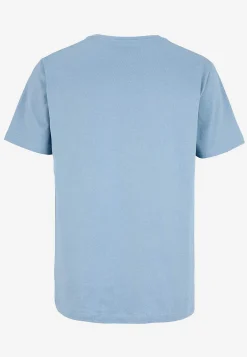 T-Shirts- T-shirt med tryk Blå