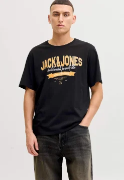 T-Shirts-JACK & JONES T-shirt med tryk | Cellbes
