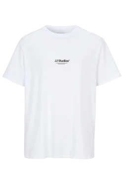 T-Shirts-JACK & JONES PLUS T-shirt med tryk ved fronten Hvid