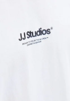 T-Shirts-JACK & JONES PLUS T-shirt med tryk ved fronten Hvid