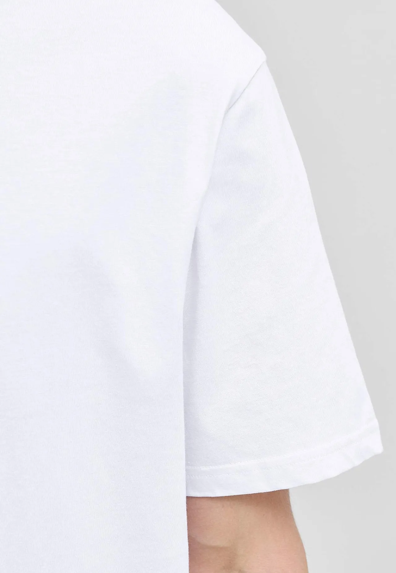 T-Shirts-JACK & JONES PLUS T-shirt med tryk ved fronten Hvid