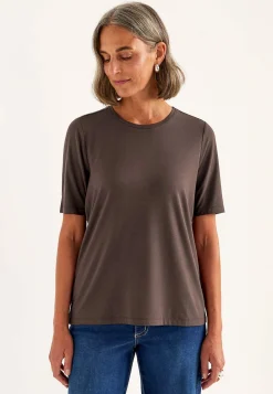 Premium|Premium-Cellbes of Sweden T-shirt Premium i modal Mørkebrun