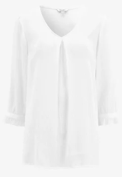 3/4 Ærmet-Cellbes of Sweden Tunika med crepe kvalitet Offwhite