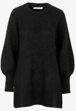 Strikkede|Tunika-Cellbes of Sweden Tunika Premium i mohair- og uldblanding Sort