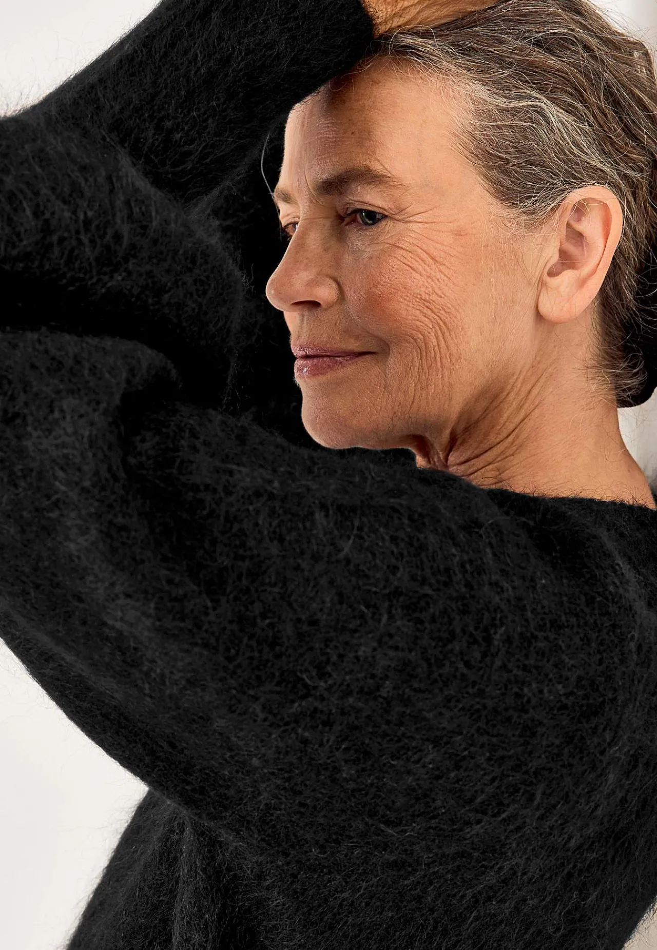 Strikkede|Tunika-Cellbes of Sweden Tunika Premium i mohair- og uldblanding Sort