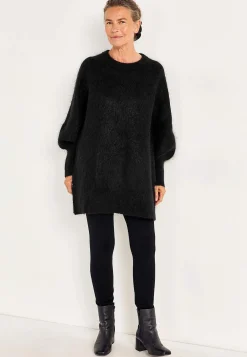 Strikkede|Tunika-Cellbes of Sweden Tunika Premium i mohair- og uldblanding Sort
