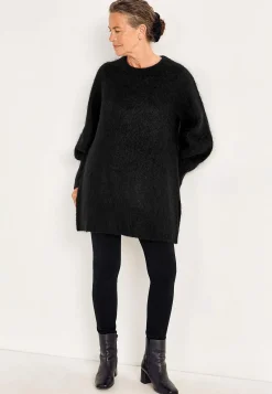 Strikkede|Tunika-Cellbes of Sweden Tunika Premium i mohair- og uldblanding Sort