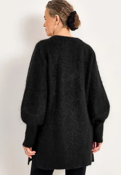 Strikkede|Tunika-Cellbes of Sweden Tunika Premium i mohair- og uldblanding Sort