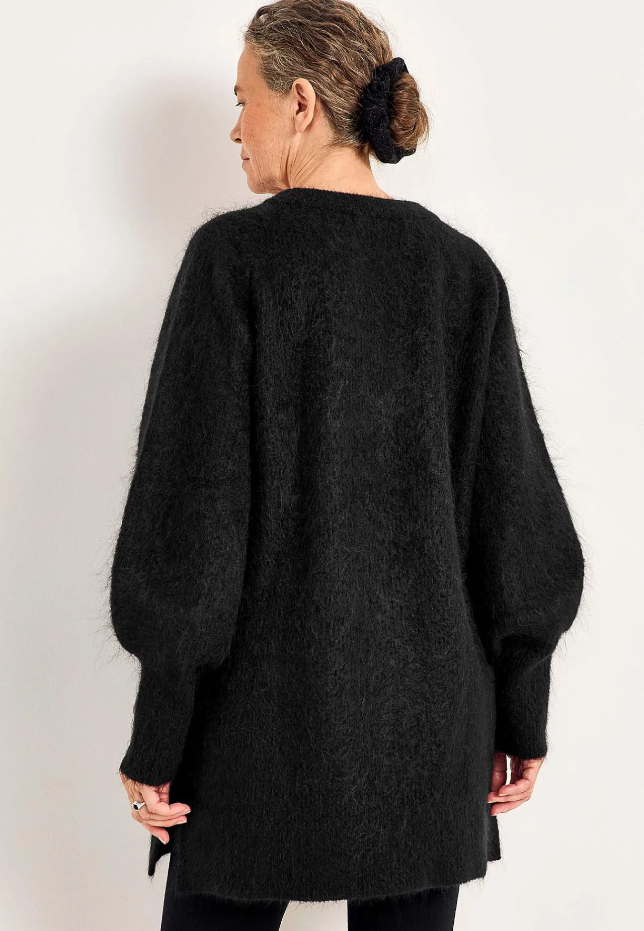 Strikkede|Tunika-Cellbes of Sweden Tunika Premium i mohair- og uldblanding Sort