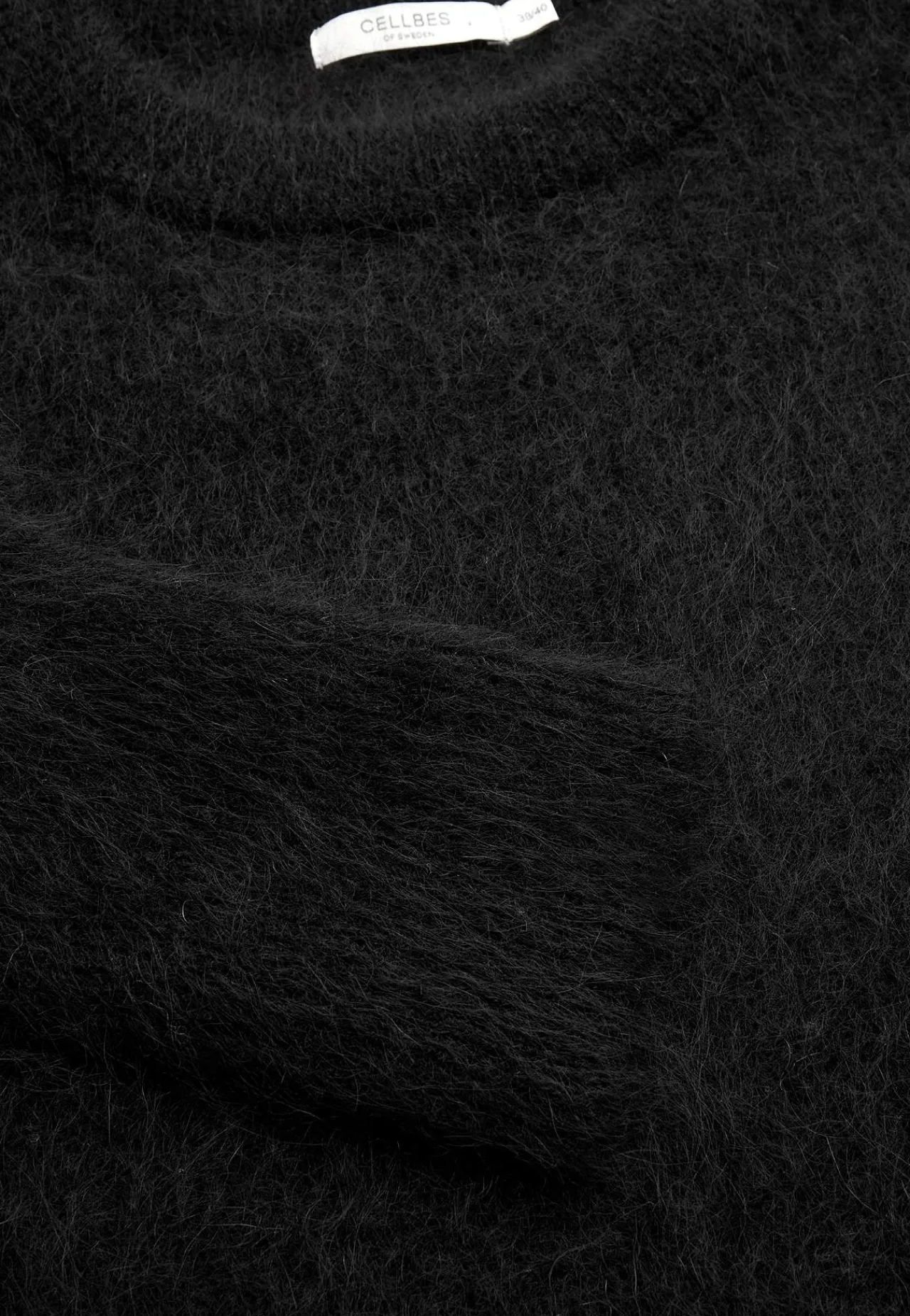 Strikkede|Tunika-Cellbes of Sweden Tunika Premium i mohair- og uldblanding Sort