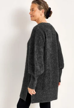 Strikkede|Tunika-Cellbes of Sweden Tunika Premium i mohair- og uldblanding Mørkegrå / Meleret
