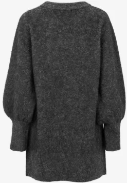 Strikkede|Tunika-Cellbes of Sweden Tunika Premium i mohair- og uldblanding Mørkegrå / Meleret