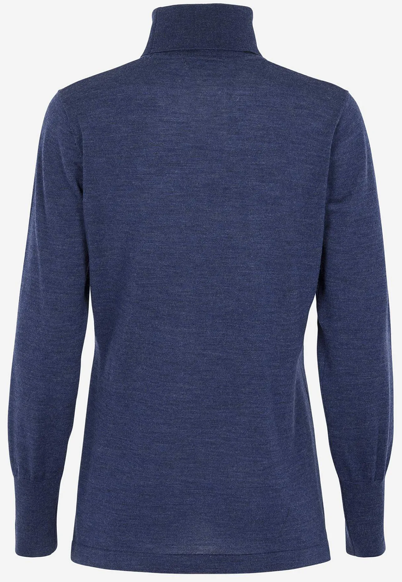 Trøjer|Striktrøjer-Cellbes of Sweden Turtleneck Premium trøje i merinould Mørkeblå / Meleret