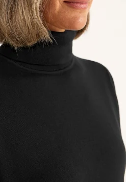 Trøjer|Striktrøjer- Turtleneck Premium trøje i merinould Sort