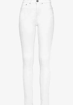 Flere Længder|Slim Fit-Cellbes of Sweden Twilljeans med superstræk Hvid