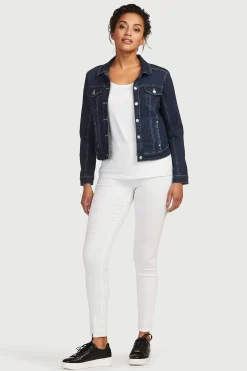 Flere Længder|Slim Fit-Cellbes of Sweden Twilljeans med superstræk Hvid