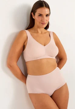 2-Pack|Undertøj- Uforet soft BH Ingrid 2-pack Støvet rosa + Nougat