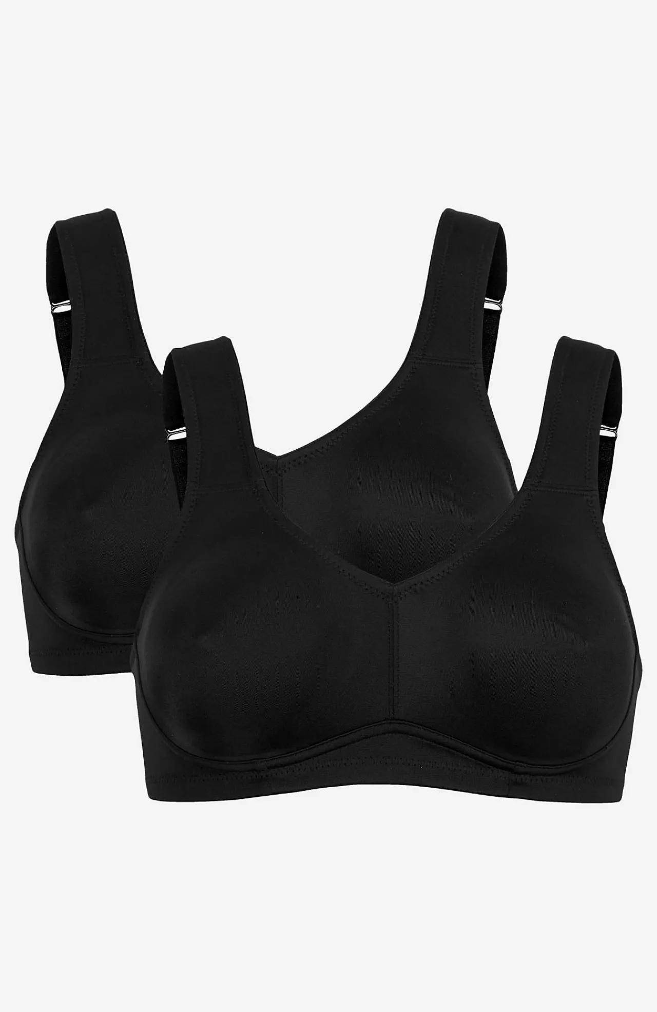2-Pack|Undertøj-Cellbes of Sweden Uforet soft BH Ingrid 2-pack Sort + Sort